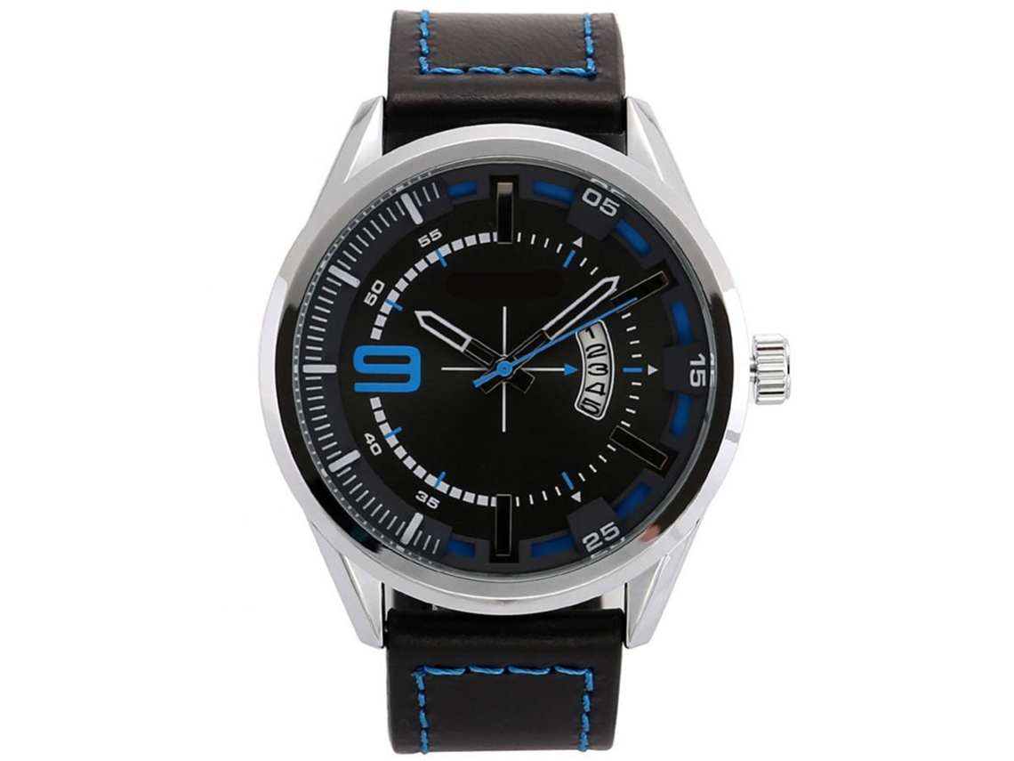 Reloj De Pulsera Moderno De Cuarzo Con Esfera Redonda Para Hombre (13)