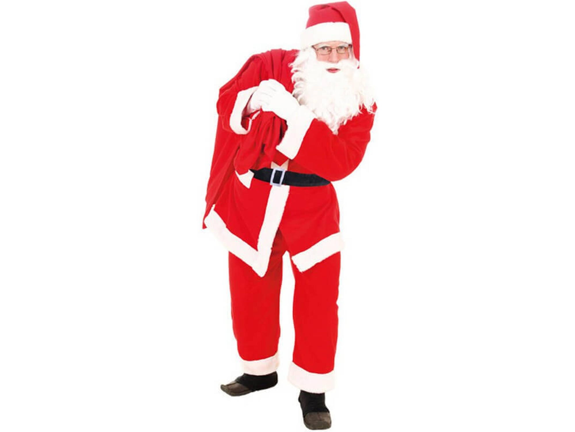 Disfraz de Hombre DISFRAZZES Papá Noel Terciopelo (Talla: Talla Universal)