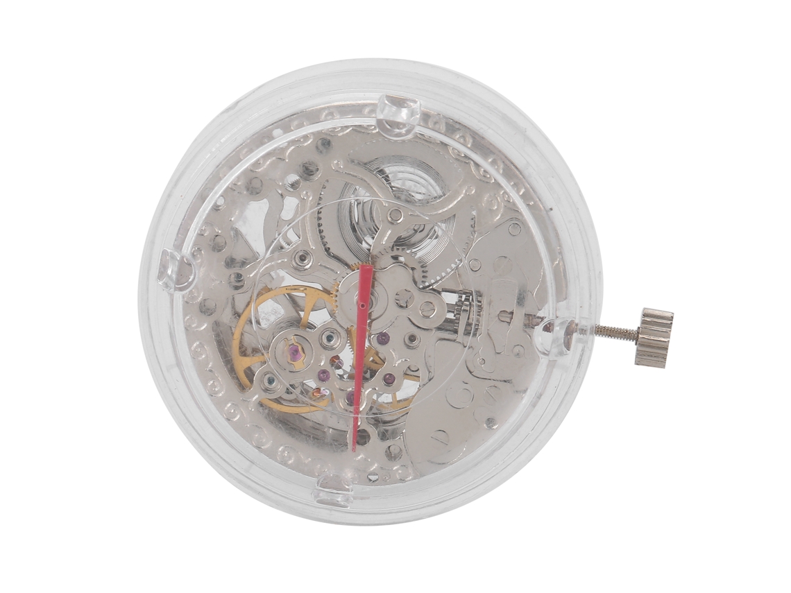 Mecanismo de reloj mecánico hueco 2807 para repuestos y accesorios para relojes de metal.