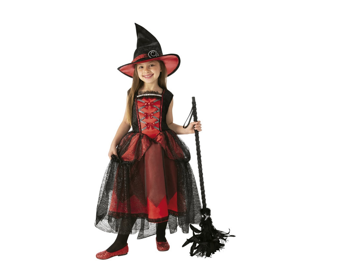 Disfraz de Niña RUBIE'S Bruja Roja Elegante (8 - 10 años)