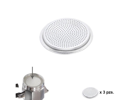 Filtro Cafetera Aluminio Classic / Inducción 9 Tazas (3 Unidades) ORYX