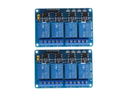 2pcs Módulo De Relé De 4 Canales Con Optoacoplamiento Isolación 5v Para Plc Controlador