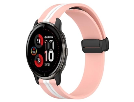 Correa Smartwatch Para Garmin Venu 2 Plus 20Mm Rosa-Blanco VENISYMLIS