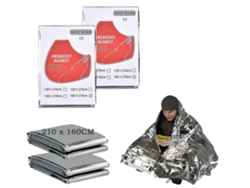 Mantas De Aluminio De Emergencia, 1,6 X 2,1 M, Manta Térmica De Supervivencia, Primeros Auxilios Para Camping, Senderismo Y Maratones (plate