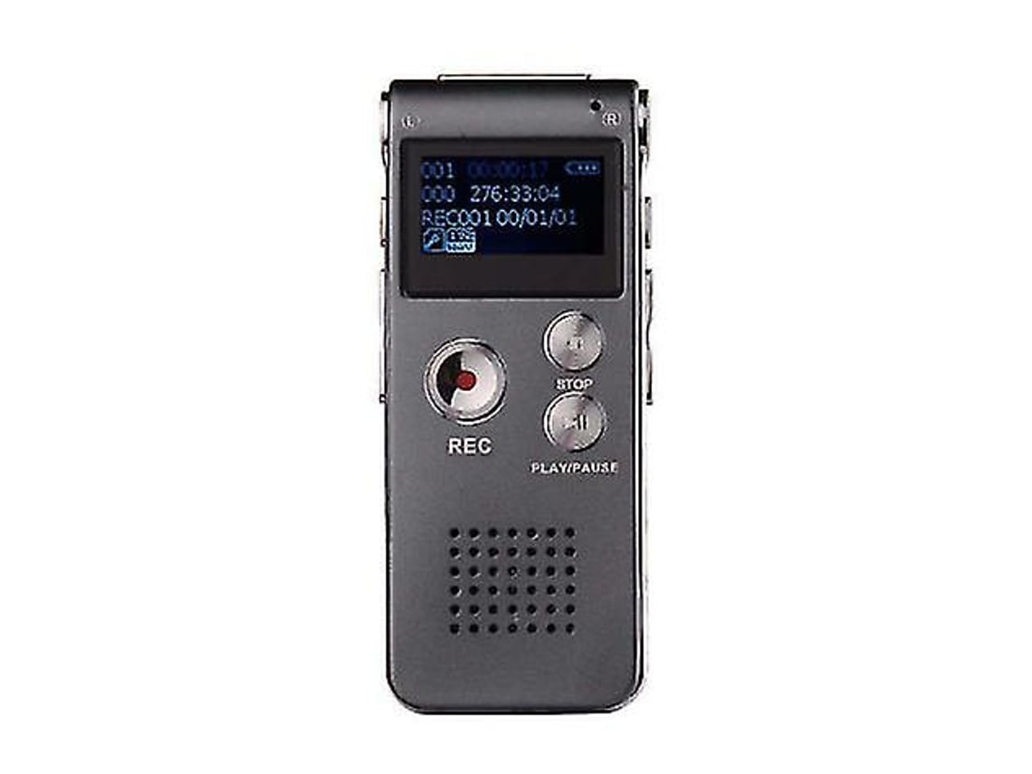 Mini grabadora digital, memoria flash USB/reproductor MP3 de 8 GB Yizhood (gris)