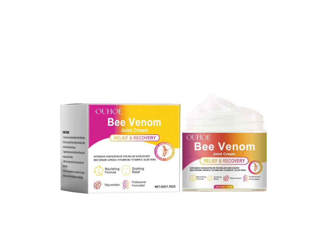 Crema para aliviar la irritación causada por objetos que contienen veneno de abeja.