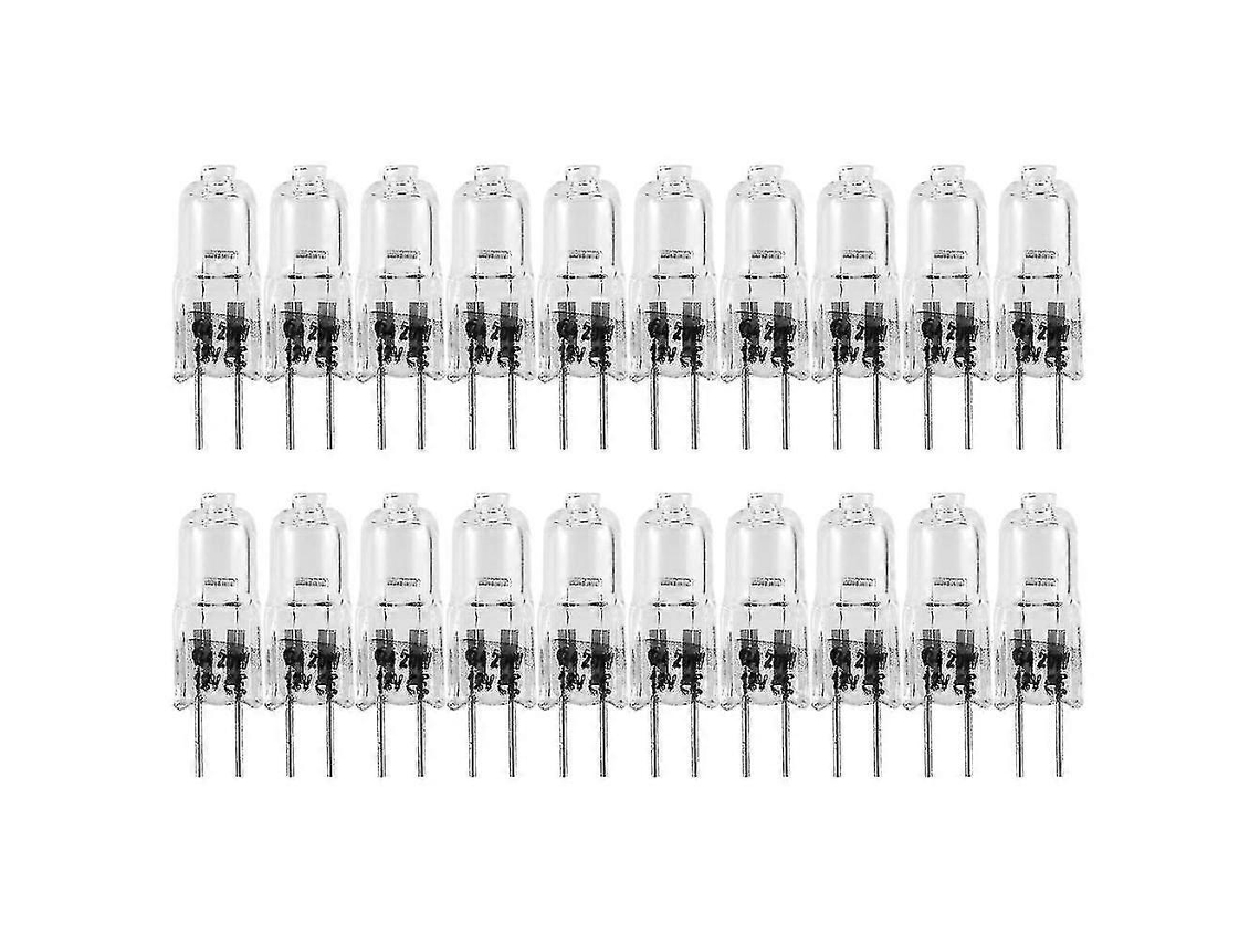 Rebe-20 Bombillas Halógenas G4, 20w 12v, Base De 2 Pines, Luz Blanca Cálida 2700k, Para Cocina, Iluminación De Hogar