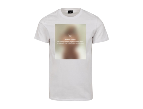 Camiseta MISTER TEE Sensitive Content Blanco (XL)