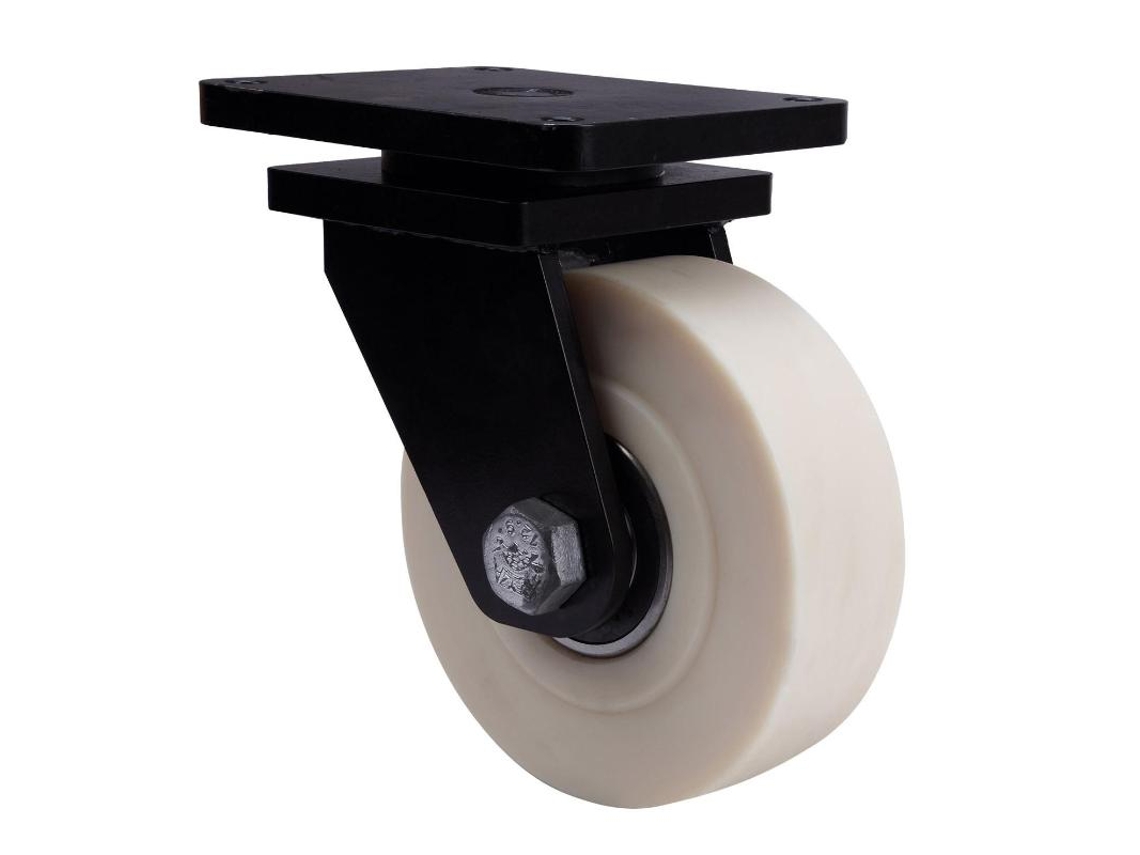 Rueda giratora placa 10hlr250-nfb nylon fundido eje bolas ALEX
