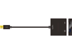 Adaptador HDMI LOGILINK USB 3.0 para VGA/HDMI Negro