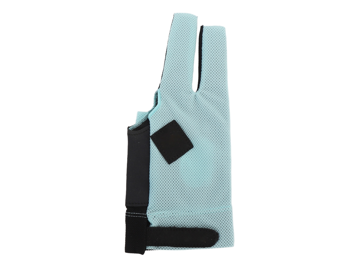 Guante De Billar De 3 Dedos, Antideslizante, Transpirable, De Alta Elasticidad, Guante De Snooker Con Velcro, Verde Claro.