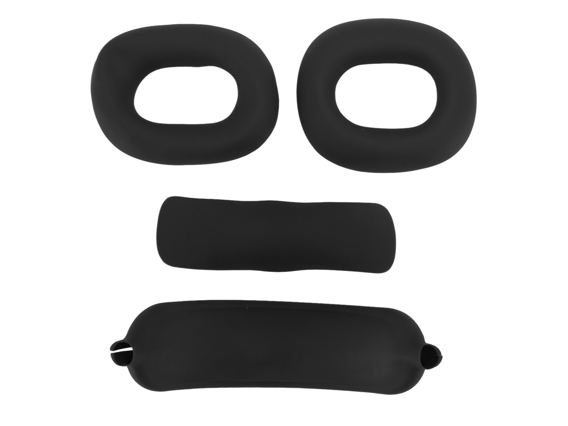 Juego De Fundas De Silicona Para Auriculares Ios, Diadema Y Almohadillas Para La Barra, Color Negro.