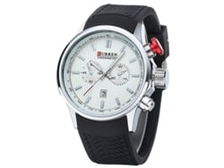 Reloj Elegante De Silicona, Movimiento Japonés, Esfera Grande Para Hombre.