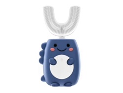 Cepillo de dientes eléctrico en forma de U, con masaje blanqueador automático de 360°, resistente al agua y con diseño de dinosaurio para toda la boca. GOKOCO