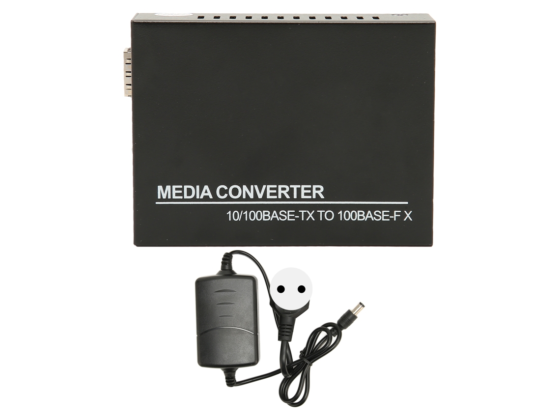 Conmutador Ethernet Sfp Con Convertidor De Medios De Fibra 10/100m Con Indicador Led, Plug And Play Y Enchufe Europeo.