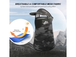 Sombrero Para El Sol Con Solapa Para El Cuello Y Protector Facial, Ideal Para Practicar Senderismo, Acampar, Pescar Y Jugar Al Golf En Verano.