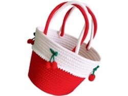 Bolsa De Regalo De Cuerda De Algodón Tejida A Mano, Bolso De Mano Decorativo Ligero Para Mujer, Adorable Regalo De Verano.