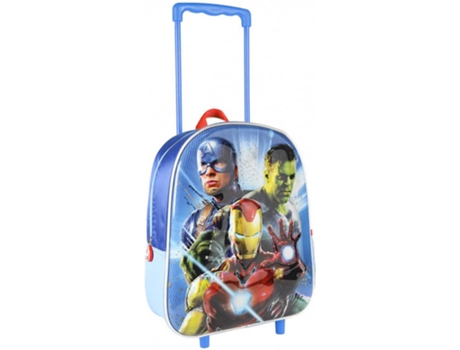 Mochila Trolley CERDÁ 3D Vengadores (Azul - Poliéster - 26.0x31.0x10.0 cm)