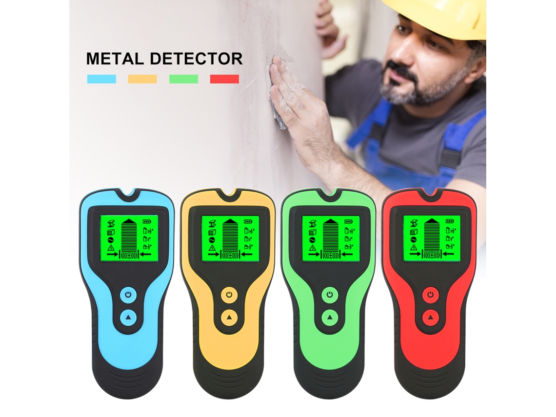 Detector De Metales 3 En 1 Con Pantalla Lcd, Escáner Taco Y Detector De Cables De Ca.