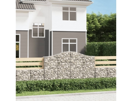 MAISON EXCLUSIVE - Cestas gaviones 18 uds forma de arco MAISON EXCLUSIVE - erro 200x30x120/140 cm