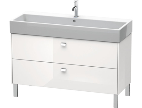 Mueble de aseo DURAVIT Brioso de 118,4 x 45,9 cm 2 extraíbles con sifón y delantal para lavabo Vero Air 235012
