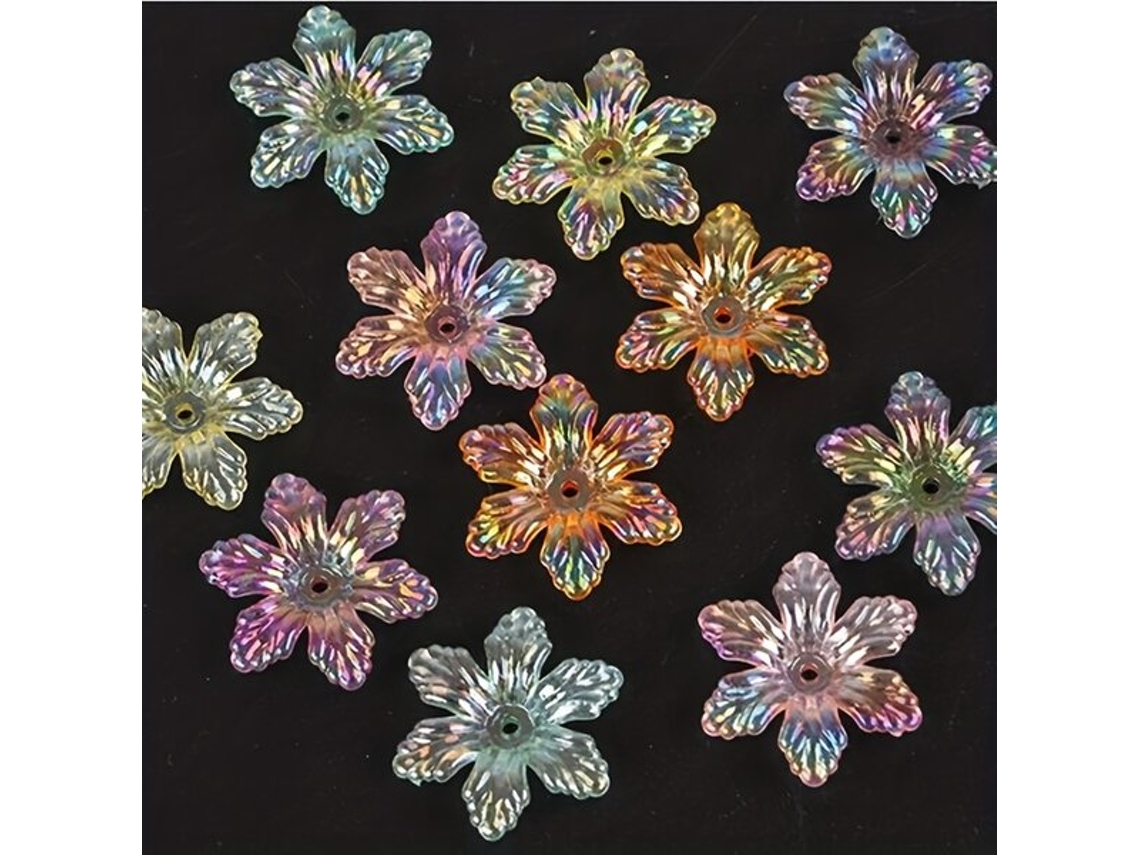 10/20/30 piezas 28 mm lindas cuentas de flores para joyería Pickifypunnyb Slo Slowmoose