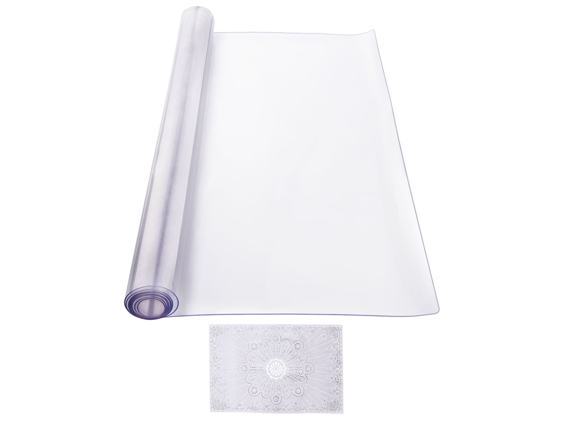 Protector De Mesa De Pvc Succebuy, 24 X 48 Pulgadas, Transparente, De Plástico, 2,0 Mm De Grosor