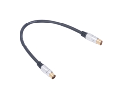 Cabo Coaxial Tv9.5mm Macho Para Fêmea Com Juntas Douradas Para Tv Satélite E Modem Cabo Rg59u 30cm