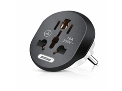 Adaptador/conector eléctrico universal Andowl Q DC16, 16 A, 250 V, color negro