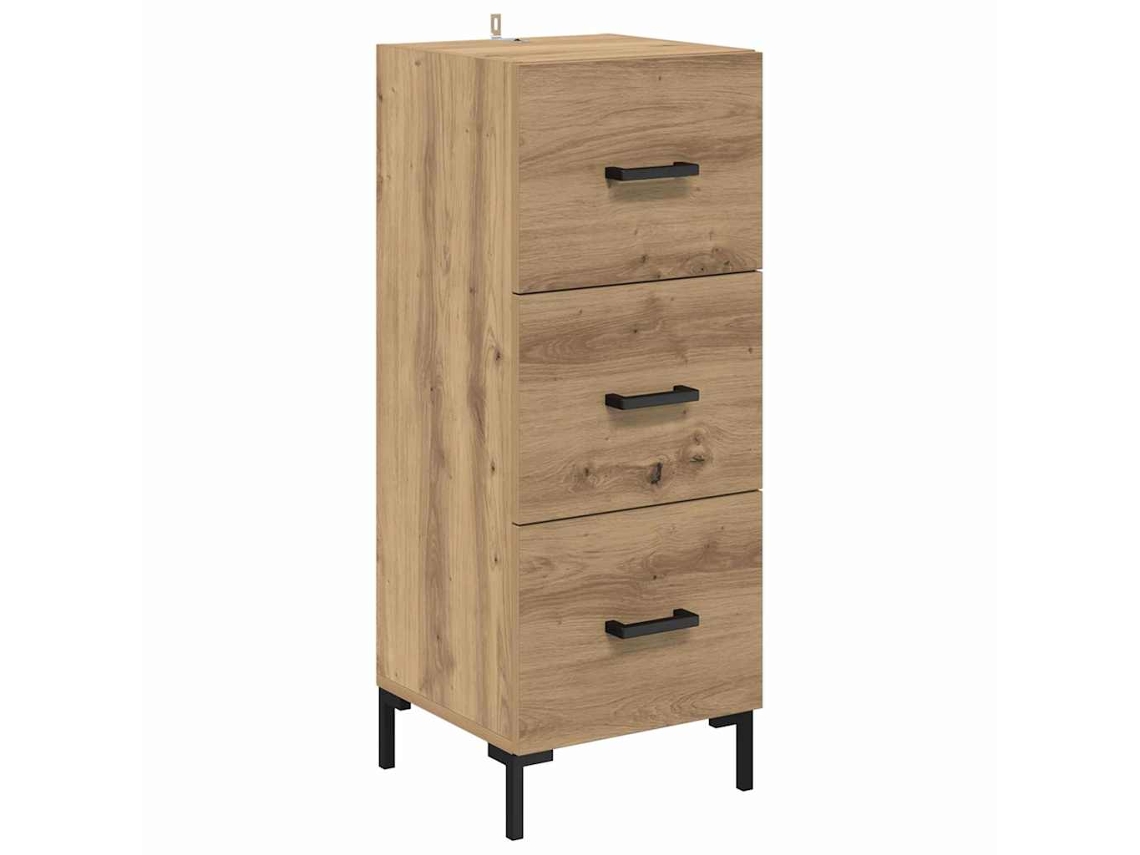 Maison Exclusive - Aparador Roble Artesanal 34,5 X 34 X 90 Cm Madera De Ingeniería