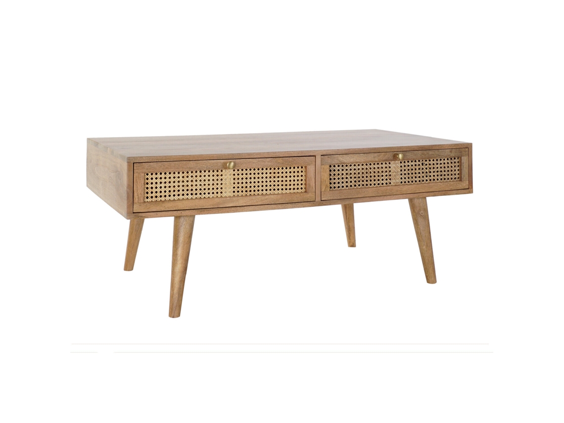 Mesa Centro Mango Ratán Rejilla Natural 115x60x46cm