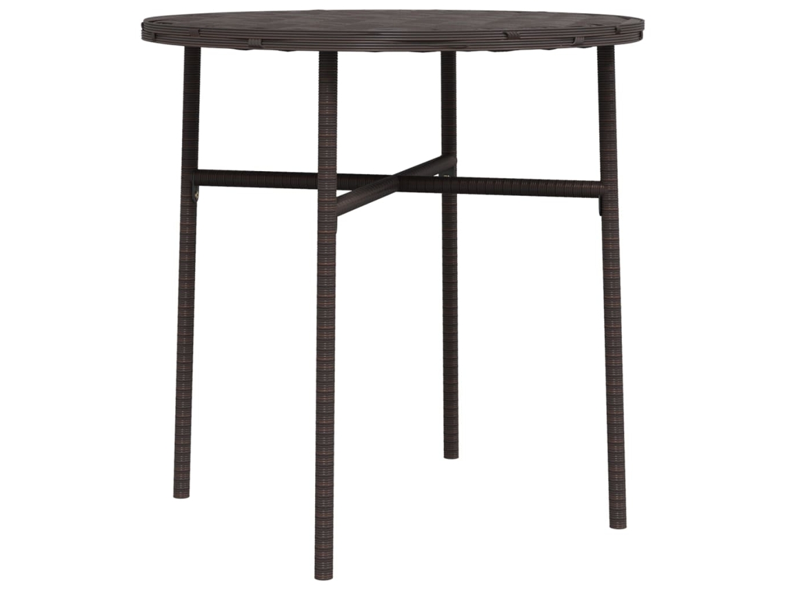 Maison Exclusive - Mesita De Centro De Ratán Sintético Marrón 45 Cm