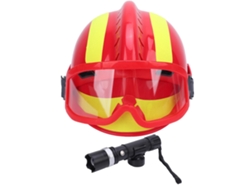 Casco De Rescate Seguridad Alta Altura Con Luz Ventilado Rojo F2