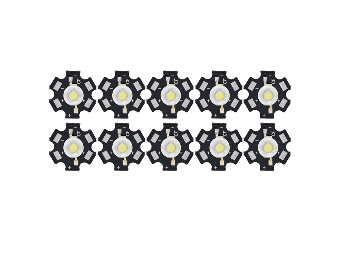2026-10 Piezas Chip Led Ultra Brillante 3v 1w 6500k Luz Blanca Para Lámpara Techo Spot Linterna Mesa Accesorio Iluminación Interior