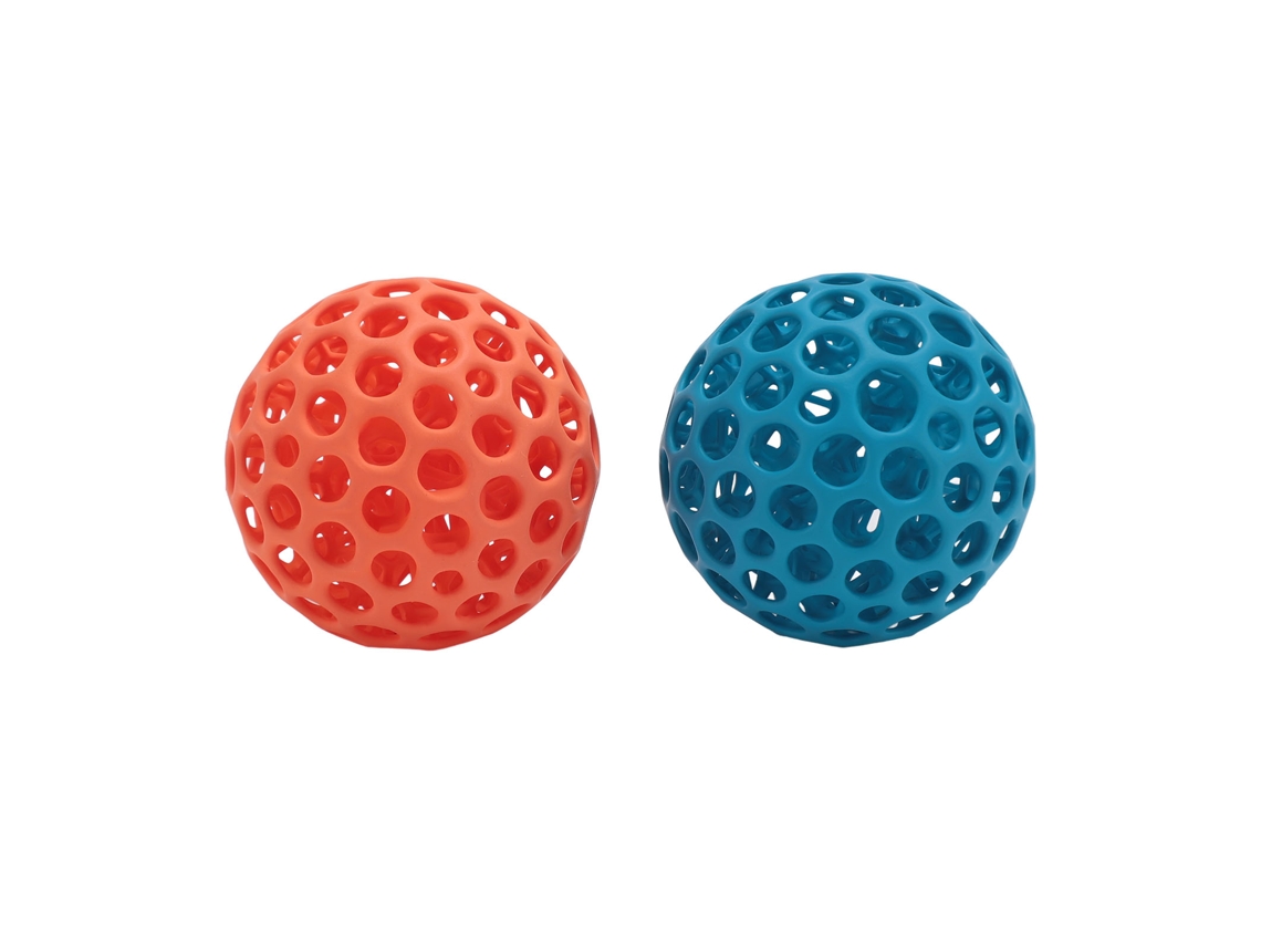 Ats-2pcs Pelota Antiestrés Malla Hueca Impresa En 3d Elástica Para Apretar Y Aliviar Ansiedad Juguete De Agarre Para Manos