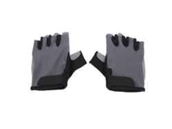 Rebe-luvas De Ciclismo Cinza Elásticas Antiderrapantes Transpiráveis Com Absorção De Impactos E Dedos Curtos Para Bicicleta De Estrada E Montanha M