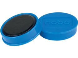 Pack 10 Imanes NOBO 32 mm (Azul)