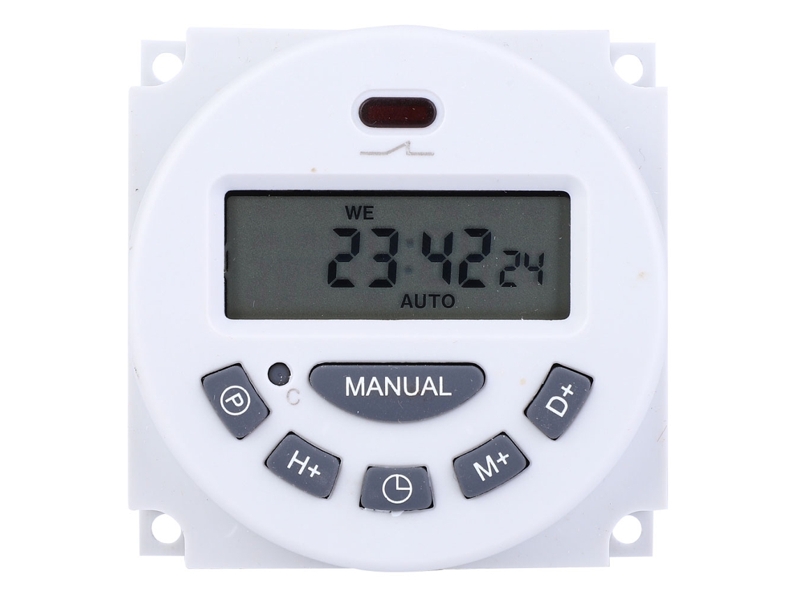 Timer Digital De Alta Precisão Com Display Lcd Mini Comutador De Tempo Controle Temporizado (12v)