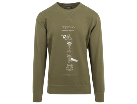Camiseta MISTER TEE Cuello Redondo Depresso Verde (L)