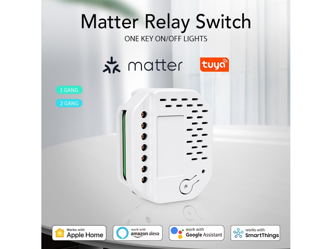 Controlador Wifi Inteligente Tuya Con Relé, Control Por Aplicación, Compatible Con Alexa Y Home, Automatización Del Hogar.