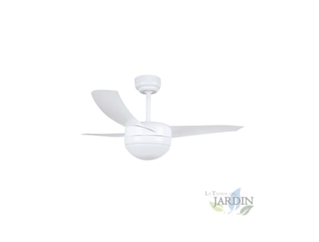 Ventilador de Techo con mando a DistanciaLuz ORBEGOZO 3 Palas Blanco
