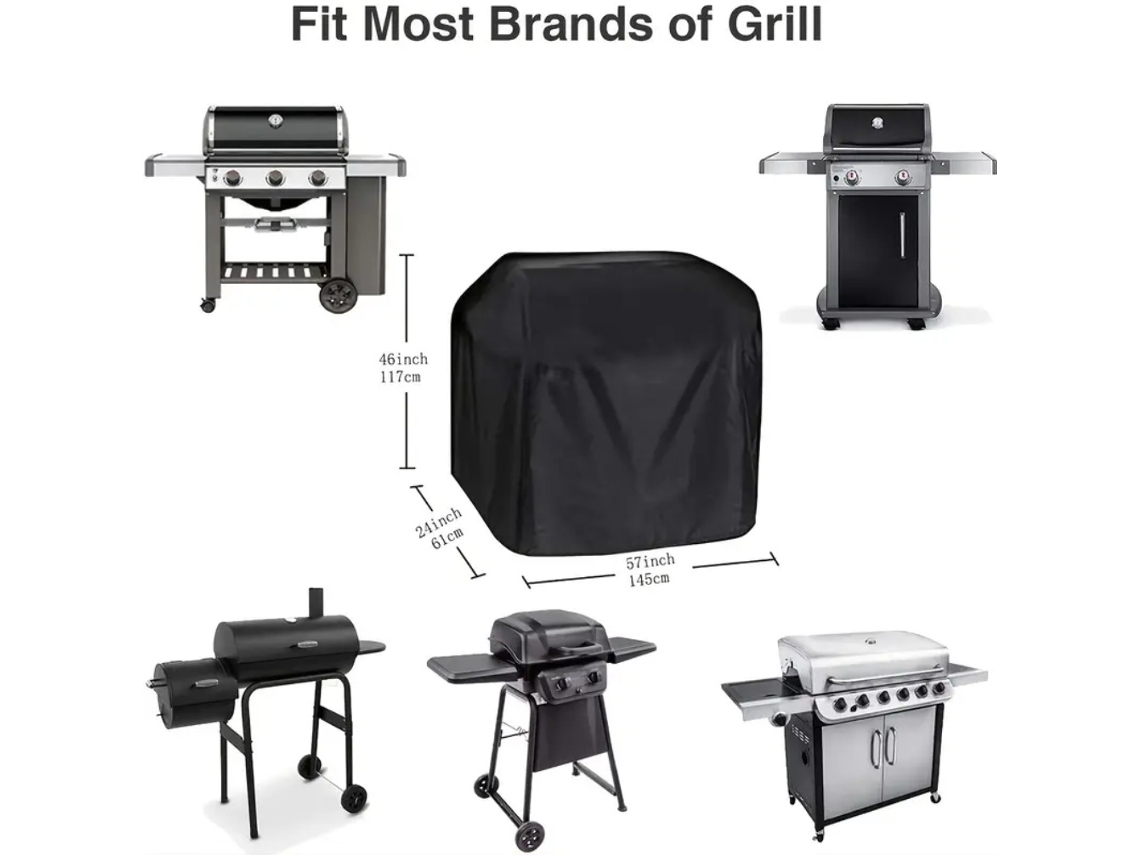 Tapa Rectangular Para Barbacoa (145x61x117 Cm)*
