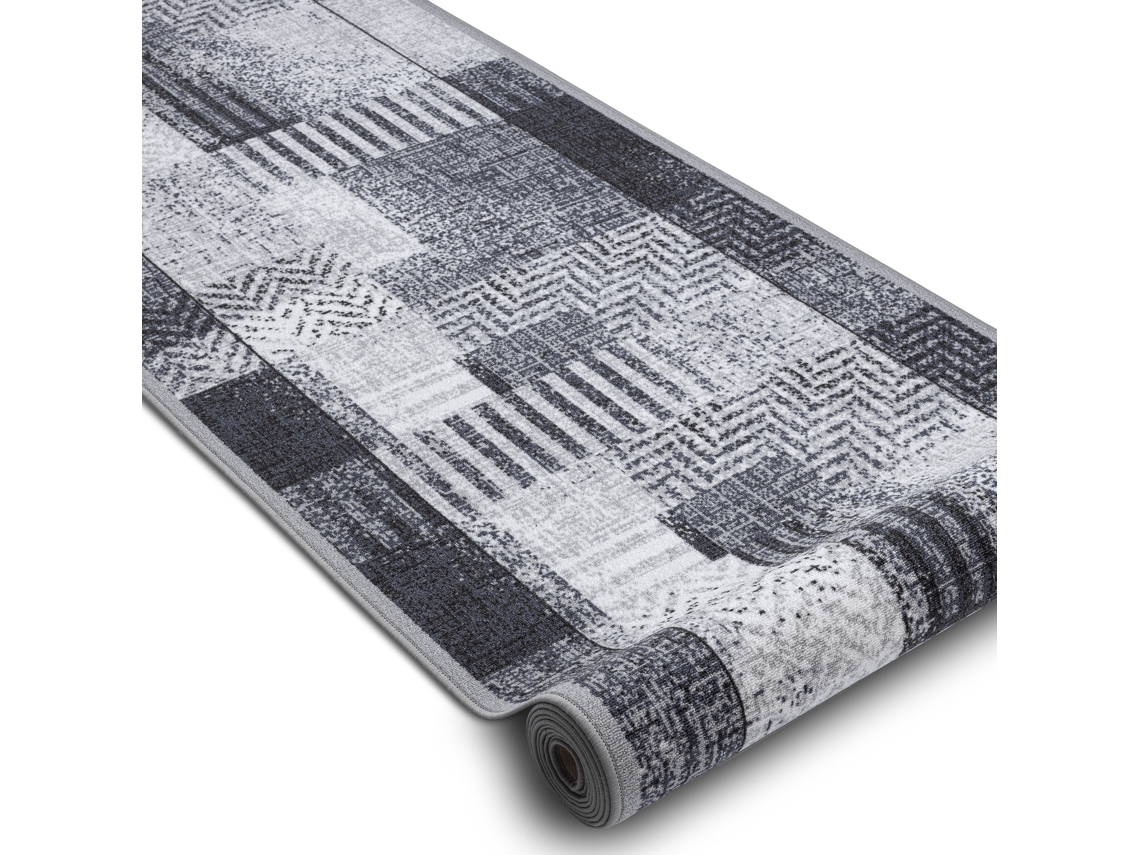 Alfombra de Pasillo con Refuerzo de Goma Essenza Gris 67 cm