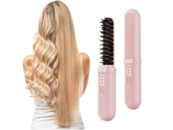 Cepillo de pelo portátil Nicecee con calefacción, 3 temperaturas ajustables, calentamiento rápido y cuidado capilar sin daños.