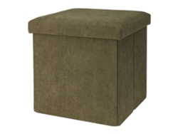 Taburete de ordenacion 38x38cm color verde oscuro WELLHOME