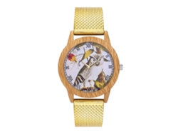 Reloj De Pulsera Ocio Moda Quartz Analógico Hombre Mujer Oro Zhoulianfa