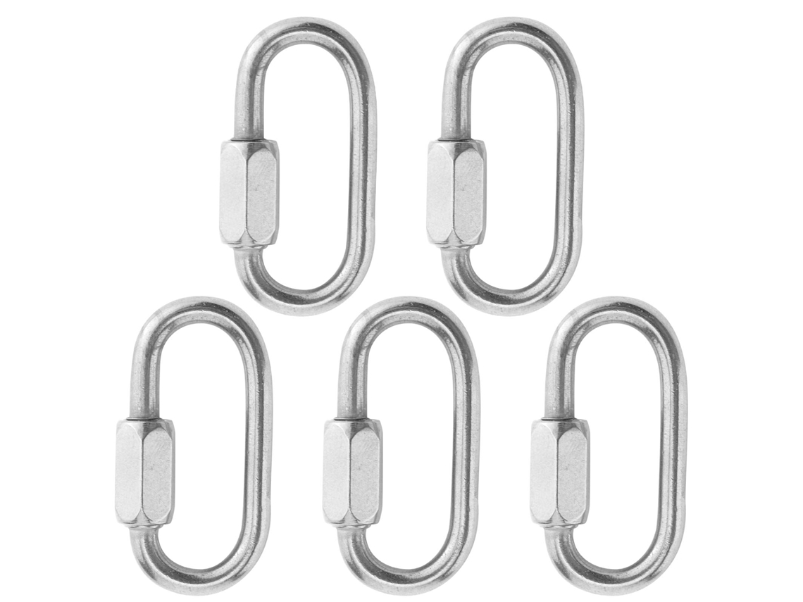 Mosquetón De Acero Inoxidable M4 Resistente A La Corrosión, De Alta Resistencia Y Seguridad Para Camping, Senderismo Y Pesca.