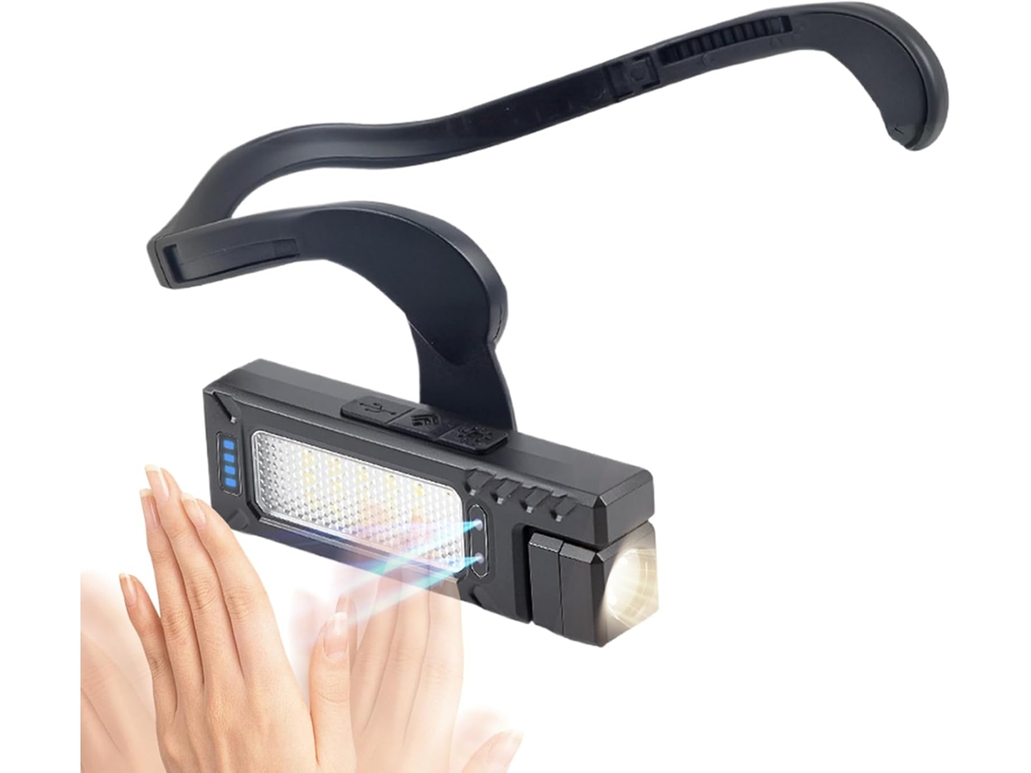 Linterna frontal portátil recargable CHABERLU con sensor de movimiento