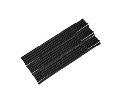 400 Pajitas Flexibles De Plástico Negro De 210 Mm Para Bodas Y Fiestas.