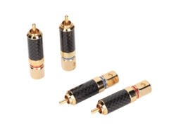 Conector de cable de altavoz con tornillos, Duos, cobre plateado